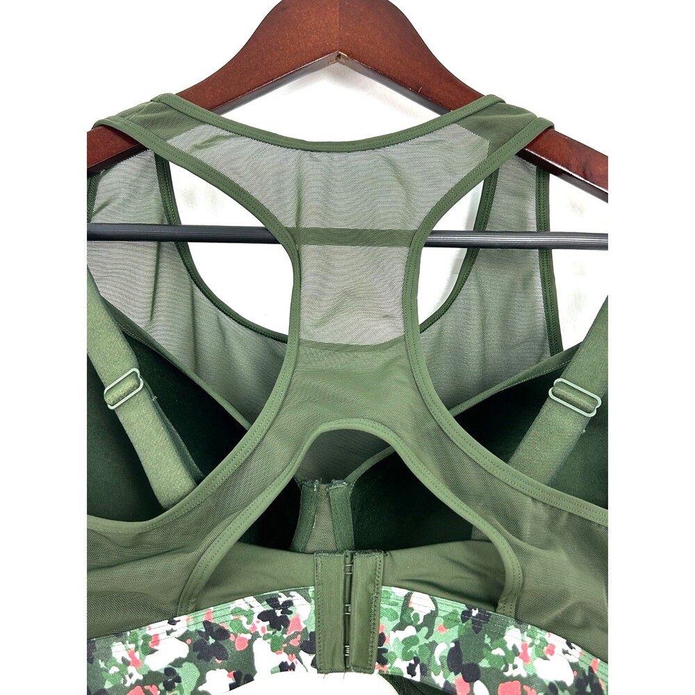 Adore Me Green 38DDD Micah Contour High Impact Sport Bra Mesh Adjustable Straps - Picture 9 of 12